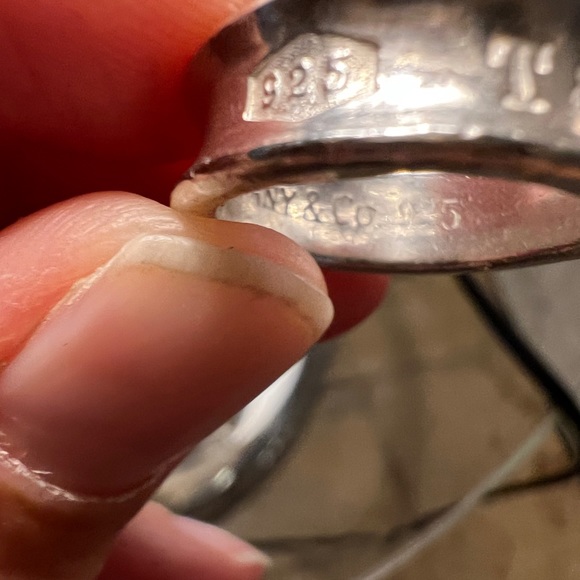 Authentic Tiffany & Co. Sterling Silver 1837 Ring - Picture 4 of 15